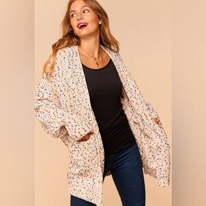 Confetti Knit Sweater Cardigan